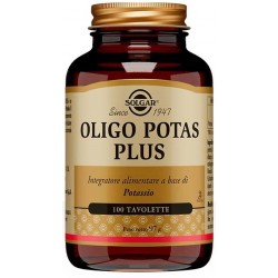 Solgar Oligo-Potas-Plus integratore rimineralizzante 100 tavolette