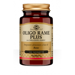 Solgar Oligo Rame Plus integratore per sistema immunitario 100 tavolette