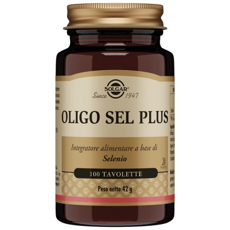 Solgar Oligo Sel Plus integratore per difese immunitarie 100 tavolette Solgar Oligo Sel Plus integratore per difese immunitarie 100 tavolette