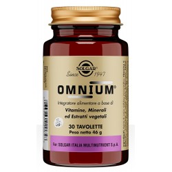 Solgar Omnium integratore multivitaminico multiminerale 30 tavolette