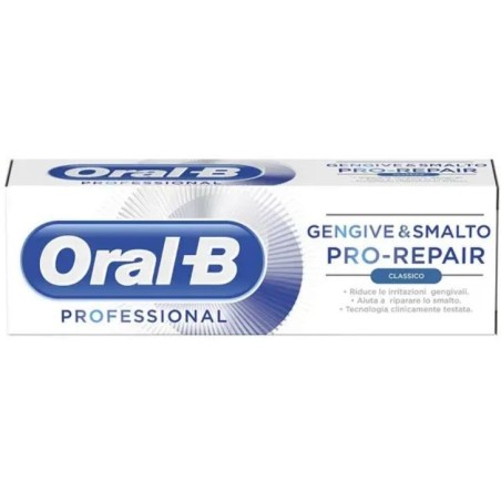 Oral-B Professional Dentifricio Gengive & Smalto Pro-Repair Classico 75 ml Oral-B Professional Dentifricio Gengive & Smalto Pro-Repair Classico 75 ml