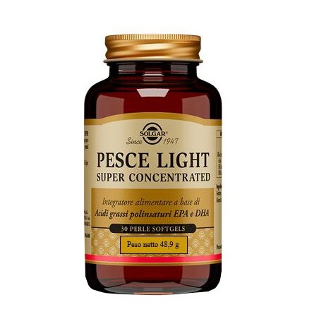 Solgar Pesce Light Super Concentrato integratore di Omega-3 EPA DHA 30 perle Solgar Pesce Light Super Concentrato integratore di Omega-3 EPA DHA 30 perle
