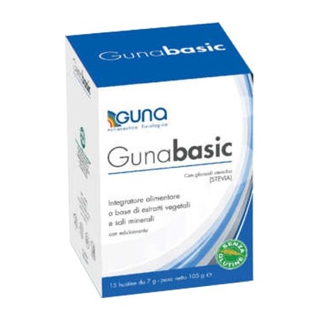 Gunabasic integratore di minerali per equilibrio acido-base 15 bustine Gunabasic integratore di minerali per equilibrio acido-base 15 bustine