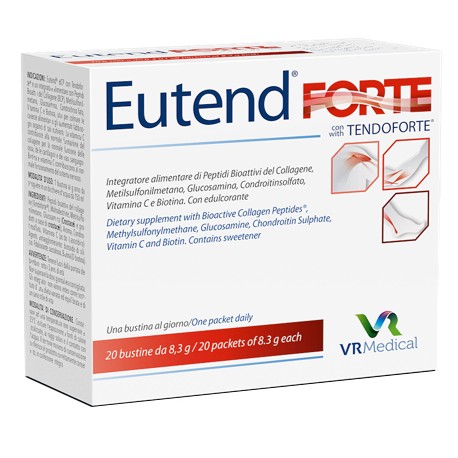 Eutend Forte Tendoforte Integratore di Collagene per Articolazioni 20 bustine