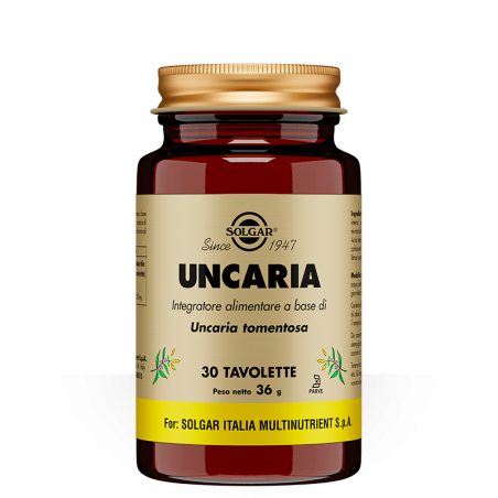 Solgar Uncaria 30 tavolette - Integratore per le difese immunitarie Solgar Uncaria 30 tavolette - Integratore per le difese immunitarie