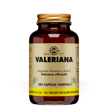 Solgar Valeriana integratore per favorire il riposo notturno 100 capsule