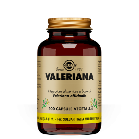 Solgar Valeriana integratore per favorire il riposo notturno 100 capsule Solgar Valeriana integratore per favorire il riposo notturno 100 capsule