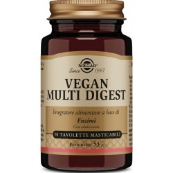 Solgar Vegan Multi Digest integratore a base di enzimi 50 tavolette masticabili