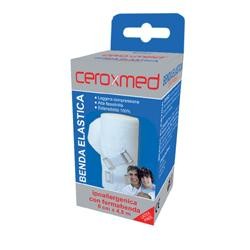 Ceroxmed Benda elastica con ferma benda 8 x 450 cm con gancio 1 pezzo