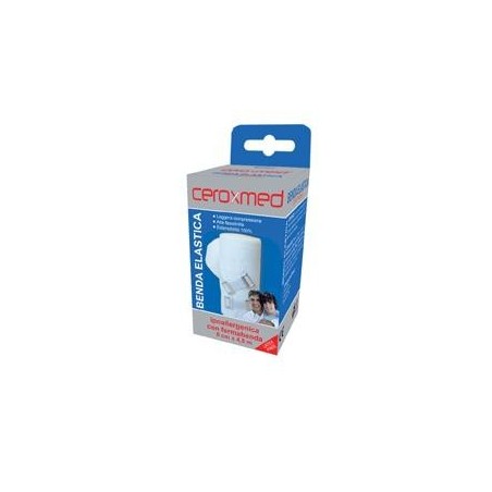 Ceroxmed Benda elastica con ferma benda 8 x 450 cm con gancio 1 pezzo Ceroxmed Benda elastica con ferma benda 8 x 450 cm con gancio 1 pezzo