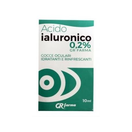 Acido Ialuronico Gocce oculari Idratanti e rinfrescanti 0,2% acido ialuronico 10 ml