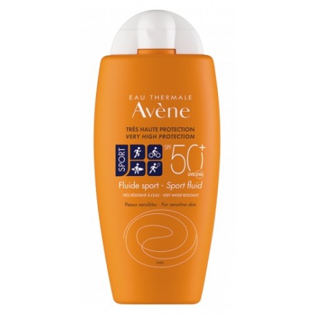 Avene Solare Fluido Sport SPF 50+ per attività sportive intense 100 ml