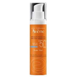 Avène Fluide SPF 50+ protezione solare viso pelle normale e mista 50 ml