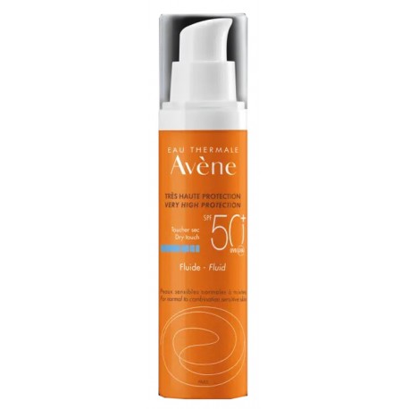 Avène Fluide SPF 50+ protezione solare viso pelle normale e mista 50 ml