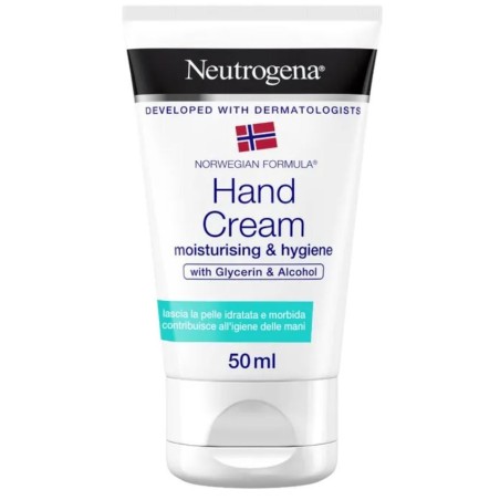 Neutrogena Crema mani idratazione e igiene con alcol e glicerina 50 ml Neutrogena Crema mani idratazione e igiene con alcol e glicerina 50 ml