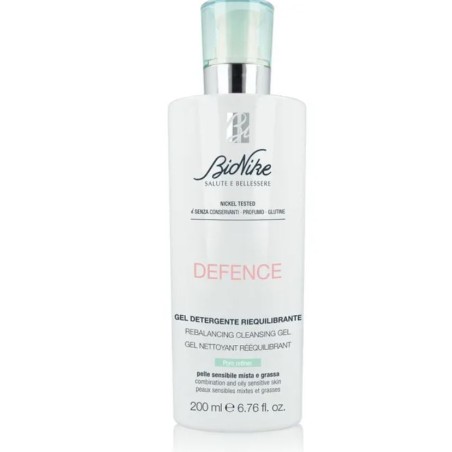 Bionike Defence Gel detergente riequilibrante pelle sensibile mista grassa 200 ml Bionike Defence Gel detergente riequilibrante pelle sensibile mista grassa 200 ml