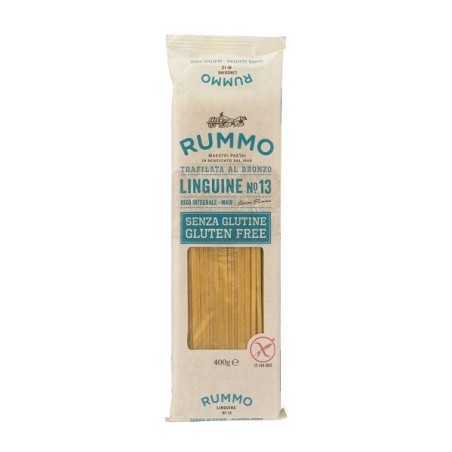 Rummo Linguine N13 di riso integrale e mais pasta senza glutine 400 g Rummo Linguine N13 di riso integrale e mais pasta senza glutine 400 g