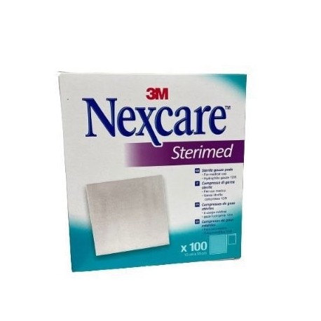 3m Nexcare Garza compressa sterimed in cotone idrofilo 100 pezzi 10 x 10 cm