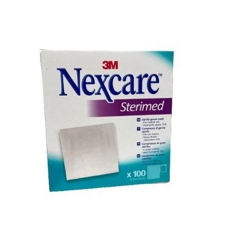 3m Nexcare Garza compressa sterimed in cotone idrofilo 100 pezzi 10 x 10 cm 3m Nexcare Garza compressa sterimed in cotone idrofilo 100 pezzi 10 x 10 cm