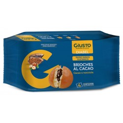 Giusto Diabel Brioche al cacao e nocciola a basso indice glicemico 4 x 45 g
