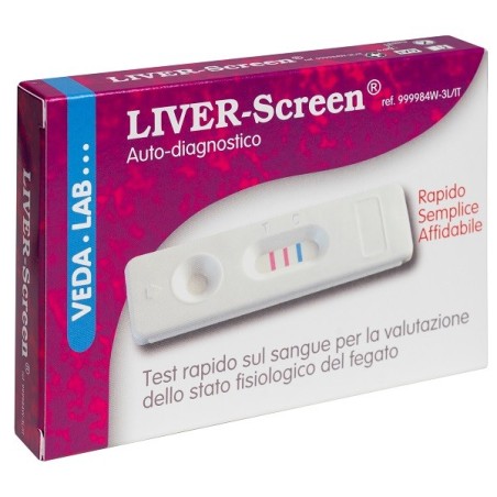Liver Screen test rapido sul sangue per la valutazione del fegato 1 pezzo Liver Screen test rapido sul sangue per la valutazione del fegato 1 pezzo