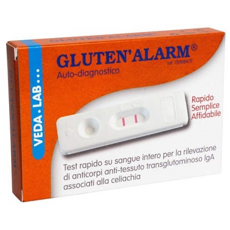Gluten Alarm test autodiagnostico per anticorpi associati alla celiachi 1 pezzo Gluten Alarm test autodiagnostico per anticorpi associati alla celiachi 1 pezzo