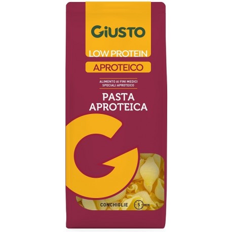 Giusto Low Protein Aproteico Conchiglie pasta aproteica dietetica 250 g