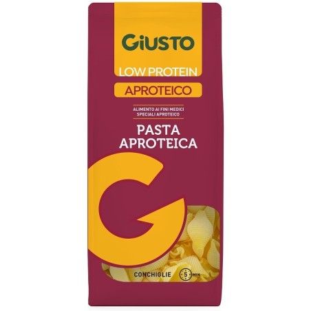 Giusto Low Protein Aproteico Conchiglie pasta aproteica dietetica 250 g Giusto Low Protein Aproteico Conchiglie pasta aproteica dietetica 250 g