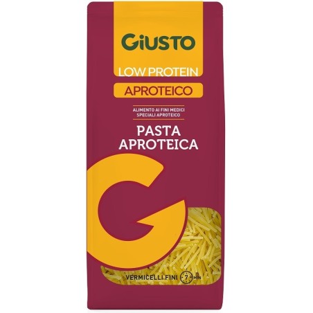 Giusto Low Protein Aproteico Vermicelli fini pasta dietetica 250 g Giusto Low Protein Aproteico Vermicelli fini pasta dietetica 250 g