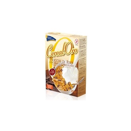 Piaceri Mediterranei Cerealoro Fiocchi di riso con mais e cioccolato senza glutine 250 g Piaceri Mediterranei Cerealoro Fiocchi di riso con mais e cioccolato senza glutine 250 g