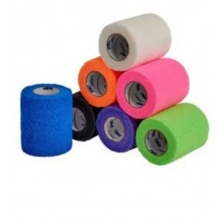 3m Italia Benda Elastica Compressiva Autoadesiva Coban 7,5x200cm In Estensione 7,5x450cm Colore Blu