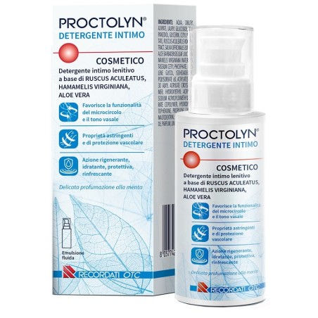 Proctolyn Detergente Intimo lenitivo alla menta per emorroidi 100 ml Proctolyn Detergente Intimo lenitivo alla menta per emorroidi 100 ml
