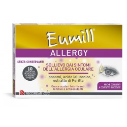 Eumill Allergy Gocce oculari lubrificanti per allergia oculare 10 flaconcini da 0,5 ml