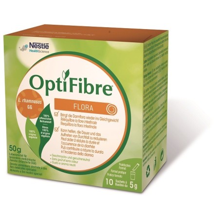 Optifibre Flora integratore contro la diarrea 10 bustine da 5 g Optifibre Flora integratore contro la diarrea 10 bustine da 5 g