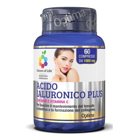 COLOURS OF LIFE ACIDO IALURONICO PLUS 60 COMPRESSE 1000 MG COLOURS OF LIFE ACIDO IALURONICO PLUS 60 COMPRESSE 1000 MG