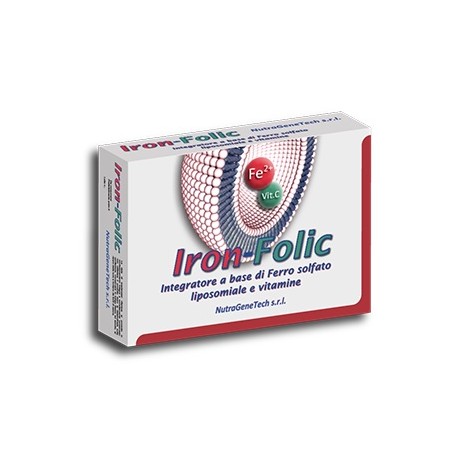 Iron-Folic integratore a base di ferro solfato liposomiale e vitamine 30 capsule