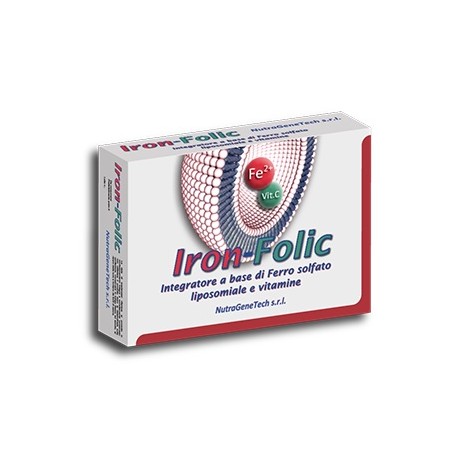 Iron-Folic integratore a base di ferro solfato liposomiale e vitamine 30 capsule