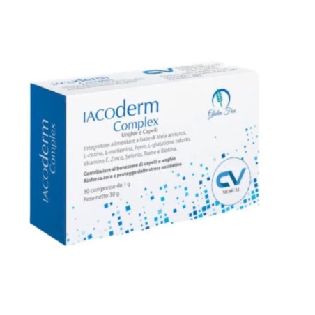 Iacoderm Complex CV Integratore per i capelli con mela annurca 30 compresse Iacoderm Complex CV Integratore per i capelli con mela annurca 30 compresse