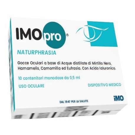Imopro Naturphrasia gocce oculari con acido ialuronico lenitive rinfrescanti 10 monodose