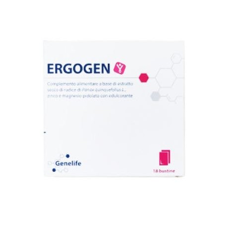 Genelife Ergogen integratore ricostituente con ginseng e miele 18 bustine