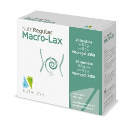 Nutriregular Macro Lax Nutrileia integratore per intestino pigro e costipazione 20 bustine