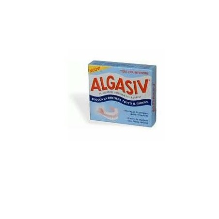 Algasiv 15 cuscinetti adesivi morbidi per dentiera superiore Algasiv 15 cuscinetti adesivi morbidi per dentiera superiore