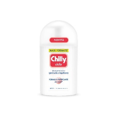 Chilly Ciclo Detergente intimo igienizzante e riequilibrante 300 ml Chilly Ciclo Detergente intimo igienizzante e riequilibrante 300 ml