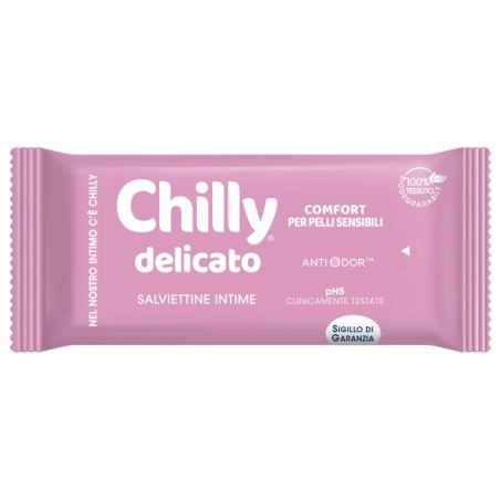 Chilly Delicato salviettine intime antiodore comfort per pelli sensibili 12 pezzi Chilly Delicato salviettine intime antiodore comfort per pelli sensibili 12 pezzi
