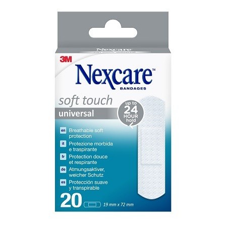 Nexcare Softouch cerotto protezione morbida e traspirante 19x72 mm 20 pezzi