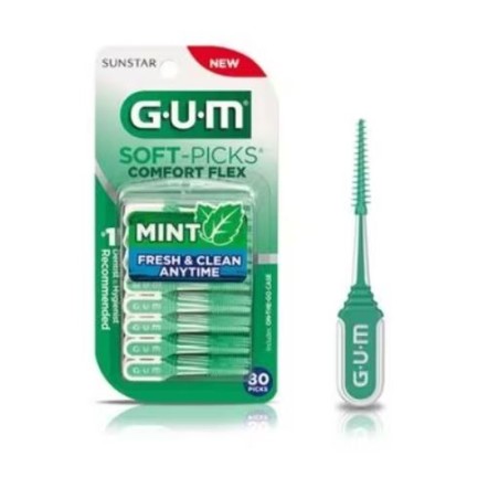 Gum Soft Pick Comfort Flex Cool Mint Regular scovolino per spazi interdentali gusto menta 80 pezzi Gum Soft Pick Comfort Flex Cool Mint Regular scovolino per spazi interdentali gusto menta 80 pezzi