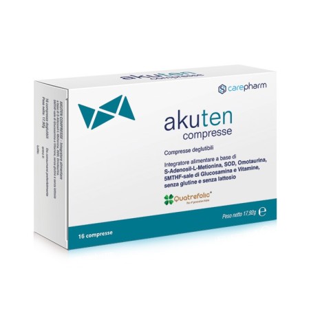 Carepharm Akuten integratore contro il declino cognitivo 16 compresse Carepharm Akuten integratore contro il declino cognitivo 16 compresse