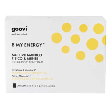 Goovi B My Energy Integratore Multivitaminico Fisico e Mentale 20 Bustine Goovi B My Energy Integratore Multivitaminico Fisico e Mentale 20 Bustine