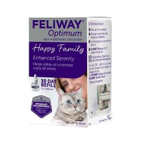 Feliway Optimum Ricarica diffuso contro lo stress dei gatti 48 ml