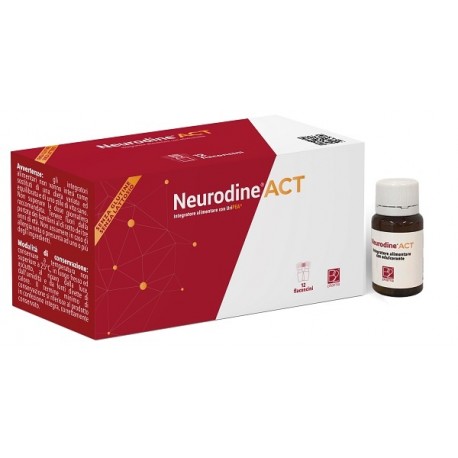 B2pharma Neurodine Act integratore per dolore neuropatico senza glutine e lattosio 12 flaconcini